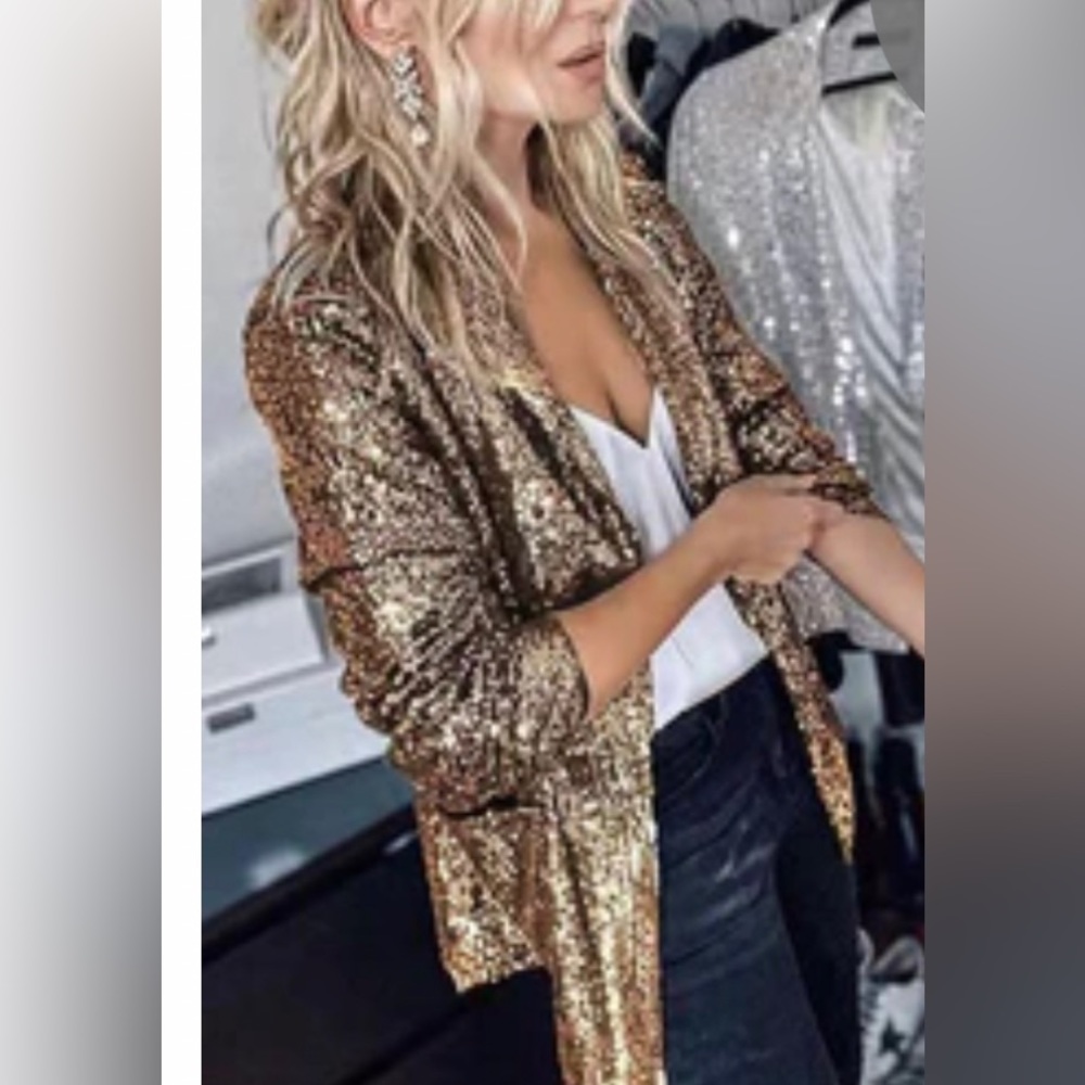 Champagne Sequin Jacket